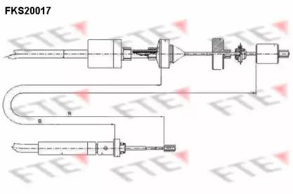 FTE FKS20017 Трос зчеплення FTE FKS20017 Трос зчеплення