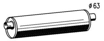 Magneti Marelli 391338015085 Середній кінцевий глушник ог