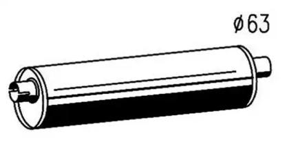 Magneti Marelli 391338015087 Середній кінцевий глушник ог