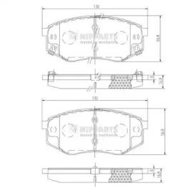 Nipparts N3600545 Brake pads Nipparts N3600545 Brake pads