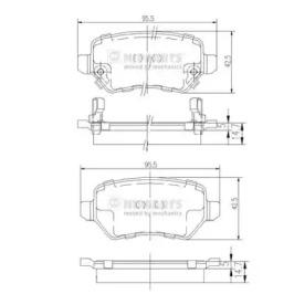 Nipparts N3610310 Brake pads Nipparts N3610310 Brake pads