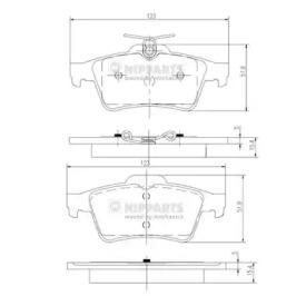 Nipparts N3613022 Brake pads