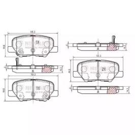 Nipparts N3615017 Колодки гальмівні