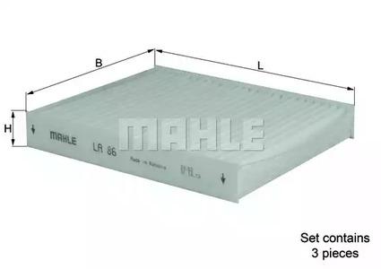 Mahle Original LA 86/S Фільтр салону Mahle Original LA 86/S Фільтр салону