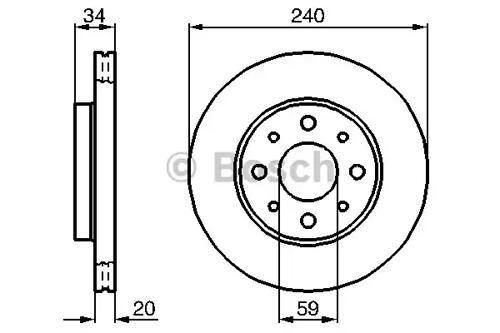 Bosch 0 986 479 121 Brake disc