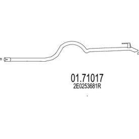 MTS 01.71017 Exhaust pipe
