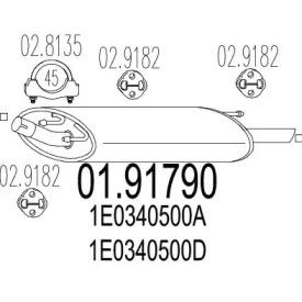 MTS 01.91790 Schalldaempfer MTS 01.91790 Schalldaempfer