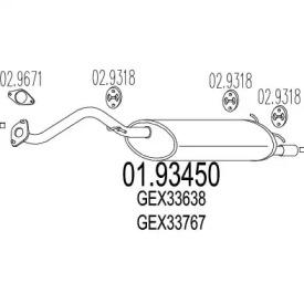 MTS 01.93450 Schalldaempfer