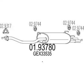 MTS 01.93780 Schalldaempfer MTS 01.93780 Schalldaempfer