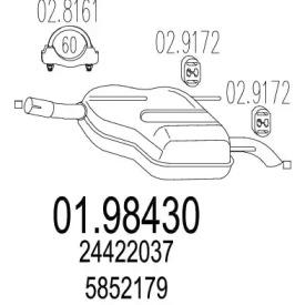 MTS 01.98430 Schalldaempfer MTS 01.98430 Schalldaempfer