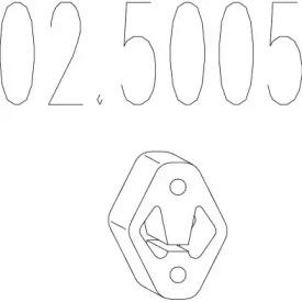 MTS 02.5005 Кронштейн системи випуску відпрацьованих газів