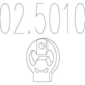 MTS 02.5010 Кронштейн системи випуску відпрацьованих газів MTS 02.5010 Кронштейн системи випуску відпрацьованих газів