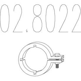 MTS 02.8022 Lacznik elast tlumika MTS 02.8022 Lacznik elast tlumika
