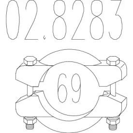 MTS 02.8283 Хомут глушителя MTS 02.8283 Хомут глушителя