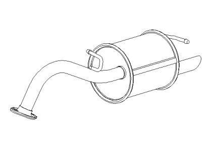 Klarius TY690X Глушник вихлопних газів кінцевий Klarius TY690X Глушник вихлопних газів кінцевий