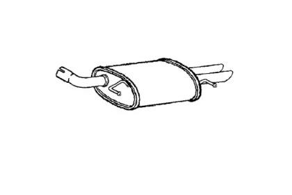 Klarius AU459K Глушник вихлопних газів кінцевий Klarius AU459K Глушник вихлопних газів кінцевий