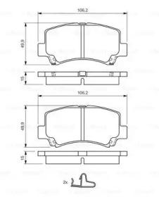 Bosch 0 986 424 626 Brake pads Bosch 0 986 424 626 Brake pads