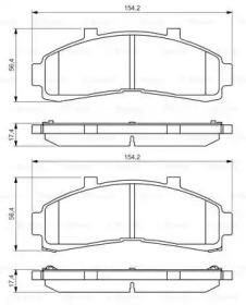 Bosch 0 986 424 656 Brake pads Bosch 0 986 424 656 Brake pads