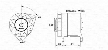 Magneti Marelli 054022275010 Alternator assy Magneti Marelli 054022275010 Alternator assy