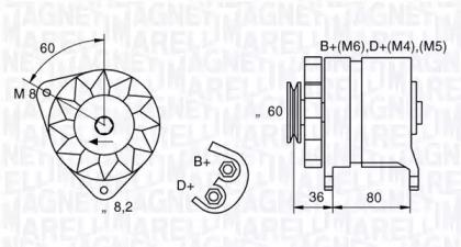 Magneti Marelli 054022604010 Alternator assy Magneti Marelli 054022604010 Alternator assy