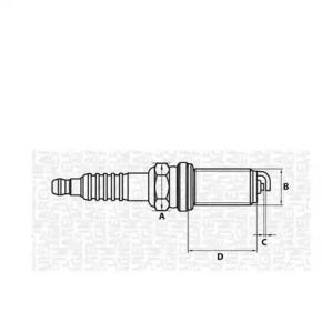 Magneti Marelli 062000777304 Spark plug Magneti Marelli 062000777304 Spark plug