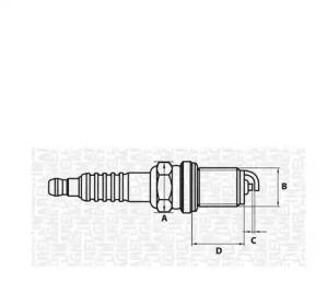 Magneti Marelli 062000782304 Spark plug Magneti Marelli 062000782304 Spark plug