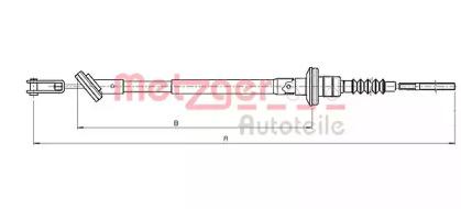 Metzger 183500 Трос сцепления Metzger 183500 Трос сцепления