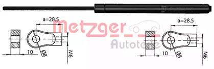 Metzger 2110405 Амортизатор капота Metzger 2110405 Амортизатор капота