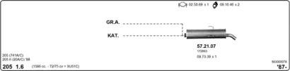 IMASAF 563000078 Глушник вихлопних газів кінцевий IMASAF 563000078 Глушник вихлопних газів кінцевий