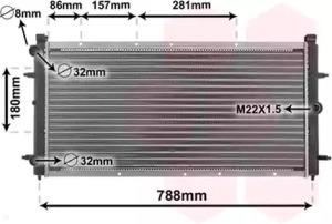 Van Wezel 58002114 Радіатор Van Wezel 58002114 Радіатор
