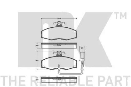 NK 222502 Brake pads NK 222502 Brake pads