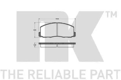 NK 223004 Колодки гальмівні NK 223004 Колодки гальмівні