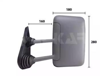 Alkar 6109972 Дзеркало зовнішнє заднього виду Alkar 6109972 Дзеркало зовнішнє заднього виду