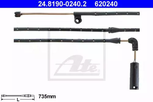 Ate 24.8190-0240.2 Датчик зносу Ate 24.8190-0240.2 Датчик зносу