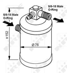 NRF 33048 Receiver tank air conditioner