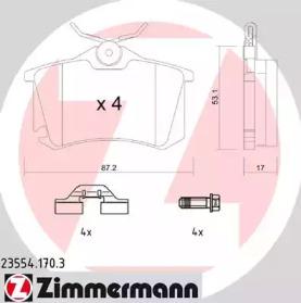 Otto Zimmermann 23554.170.3 Brake pads Otto Zimmermann 23554.170.3 Brake pads