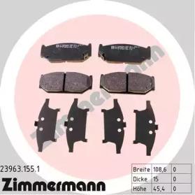 Otto Zimmermann 23963.155.1 Brake pads Otto Zimmermann 23963.155.1 Brake pads