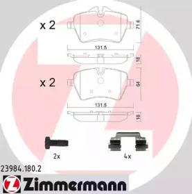 Otto Zimmermann 23984.180.2 Brake pads
