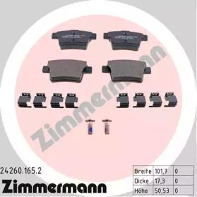 Otto Zimmermann 24260.165.2 Brake pads Otto Zimmermann 24260.165.2 Brake pads