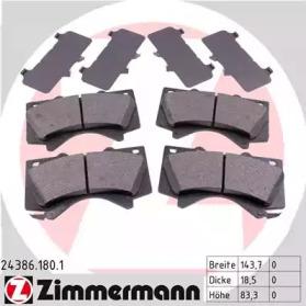 Otto Zimmermann 24386.180.1 Brake pads Otto Zimmermann 24386.180.1 Brake pads