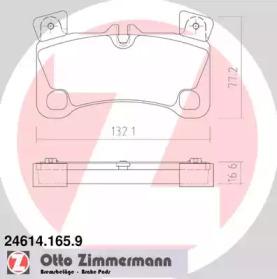Otto Zimmermann 24614.165.9 Brake pads