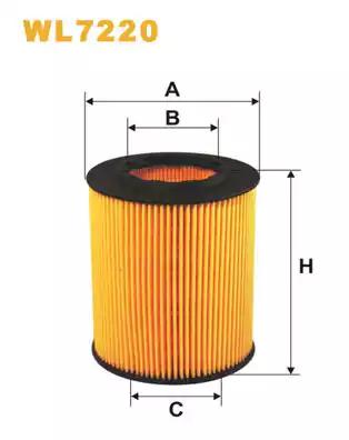 Wix Filters WL7220 Фільтр масляний Wix Filters WL7220 Фільтр масляний