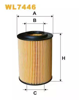 Wix Filters WL7446 Фільтр масляний Wix Filters WL7446 Фільтр масляний