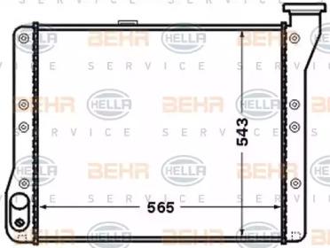 Hella 8MK 376 726-721 Радіатор