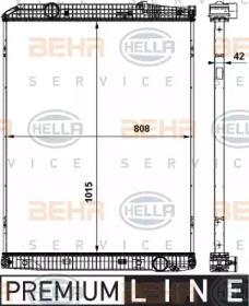 Hella 8MK 376 737-051 Радіатор Hella 8MK 376 737-051 Радіатор