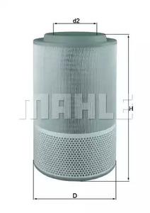 Mahle Original LX 1627 Фільтр повітряний Mahle Original LX 1627 Фільтр повітряний