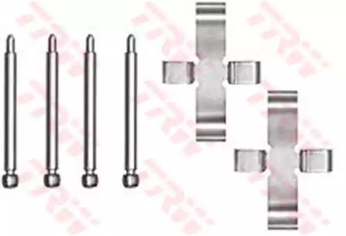 TRW PFK198 Комплект монтажный дисковых тормозных колодок TRW PFK198 Комплект монтажный дисковых тормозных колодок