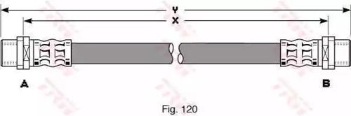 TRW PHA294 Hose assy brake