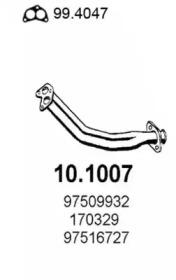 Asso 10.1007 Exhaust pipe Asso 10.1007 Exhaust pipe