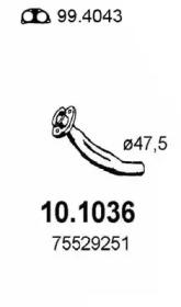 Asso 10.1036 Exhaust pipe Asso 10.1036 Exhaust pipe